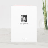 エレガントヴィンテージバラ（Monogram-Maroon背景付き） ノートカード (裏面)