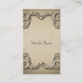 エレガントヴィンテージバ素朴ーラップレースウェスタンスタイリッシュ 名刺