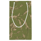 エレガントヴィンテージパターン結婚式の引き出物 スモールペーパーバッグ (裏面)