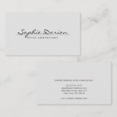 エレガントヴィンテージパターンII名刺の名前 名刺 (正面/裏面)