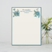 エレガントヴィンテージパビクトリアンンシーズベビーブルーフローラ (スタンド正面)