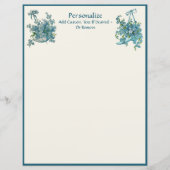 エレガントヴィンテージパビクトリアンンシーズベビーブルーフローラ (正面)