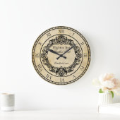 エレガントヴィンテージパーソナライズされたスタイル時計 ラージ壁時計 (ホーム)