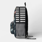 エレガントヴィンテージパーソナライズされたバラ プリントバックパック (右)