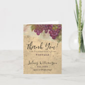 エレガントヴィンテージパーソナライズされた誕生日 サンキューカード (正面)