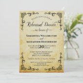 エレガントヴィンテージパ結婚ンチメントのリハーサル 招待状 (スタンド正面)