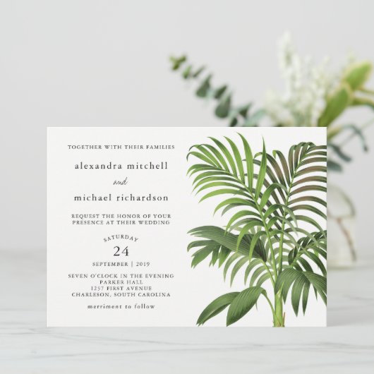 エレガントヴィンテージパ離れーム | 結婚s 招待状 (スタンド正面)