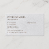 エレガントヴィンテージビクトリアンアンティークティーハウス 名刺 (裏面)