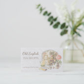 エレガントヴィンテージビクトリアンアンティークティーハウス 名刺 (スタンド正面)