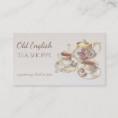 エレガントヴィンテージビクトリアンアンティークティーハウス 名刺 (正面)