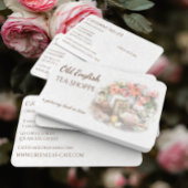 エレガントヴィンテージビクトリアンアンティークティーハウス 名刺