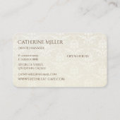 エレガントヴィンテージビクトリアンアンティークティーハウス 名刺 (裏面)