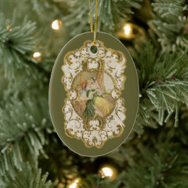 エレガントヴィンテージビクトリアンクリスマス セラミックオーナメント