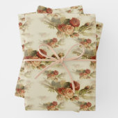 エレガントヴィンテージビクトリアンバラ花柄 ラッピングペーパーシート (インサイチュ)