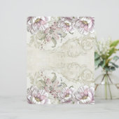 エレガントヴィンテージビクトリアンフローラスクラップブック紙 (スタンド正面)