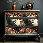 エレガントヴィンテージビクトリアンボホピーコックス 薄葉紙