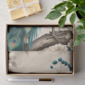 エレガントヴィンテージビクトリアンボホピーコック 薄葉紙 (ギフト)