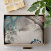 エレガントヴィンテージビクトリアンボホピーコック 薄葉紙 (ギフト)