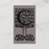 エレガントヴィンテージビクトリアンモノグラム文字C、ツリー 名刺 (裏面)