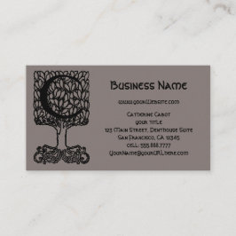 エレガントヴィンテージビクトリアンモノグラム文字C、ツリー 名刺