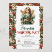 エレガントヴィンテージビクトリアン天使 招待状 (正面/裏面)