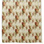 エレガントヴィンテージビクトリアン花柄 シャワーカーテン (正面)