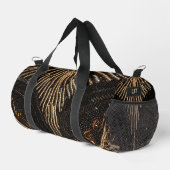 エレガントヴィンテージビーズの外観金ゴールドと黒 ダッフルバッグ (右コーナー)