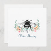 エレガントヴィンテージビーフローラ ノートカード (正面/裏面)