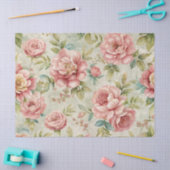 エレガントヴィンテージピインスパイアンクフローラエフェラ 薄葉紙 (クラフト)