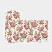 エレガントヴィンテージピンクのバラ – バフの背景 フェイバーボックス (折り畳みなし)