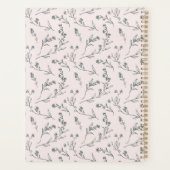 エレガントヴィンテージピンクフローラカメラ撮影 プランナー手帳 (裏面)