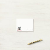 エレガントヴィンテージピンクフローラカメラ撮影 ポストイット (デスク上)