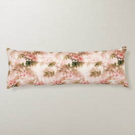 エレガントヴィンテージピンクフローラデザイン寝具 ボディピロー