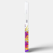 エレガントヴィンテージピンクフローラバラモノグラム名 Case-Mate iPhoneケース (裏面 / 左)