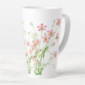 エレガントヴィンテージピンクフローラ（大） カフェラテマグ (右アングル)