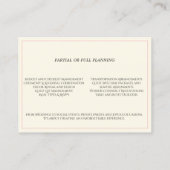 エレガントヴィンテージピンクローズ結婚ズイベントプランナー 名刺 (裏面)