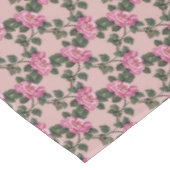 エレガントヴィンテージピンク花バラ花柄 テーブルクロス (アングル)