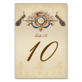 エレガントヴィンテージピーコ結婚ック テーブルナンバー (裏面)