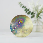 エレガントヴィンテージピーコ結婚ック 招待状 (スタンド正面)