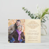 エレガントヴィンテージフォトセーブ・ザ・デート案内 セーブザデート (スタンド正面)