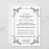 エレガントヴィンテージフォーマルオーナメント 招待状 (正面)