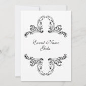 エレガントヴィンテージフォーマルオーナメント 招待状 (裏面)