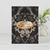 エレガントヴィンテージフォーマルダマスクリハーサル 招待状 (スタンド正面)