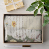 エレガントヴィンテージフラワーズケルビスクリプトティッシュペーパー 薄葉紙 (ギフト)