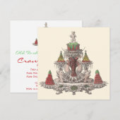 エレガントヴィンテージフランスのの魚 招待状 (正面/裏面)