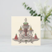 エレガントヴィンテージフランスのの魚 招待状 (スタンド正面)