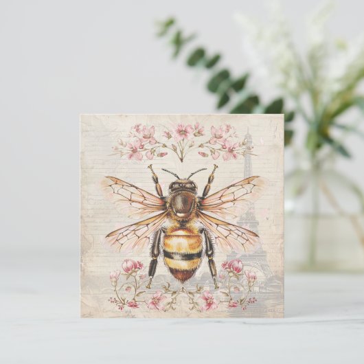 エレガントヴィンテージフランスのビーカード (スタンド正面)