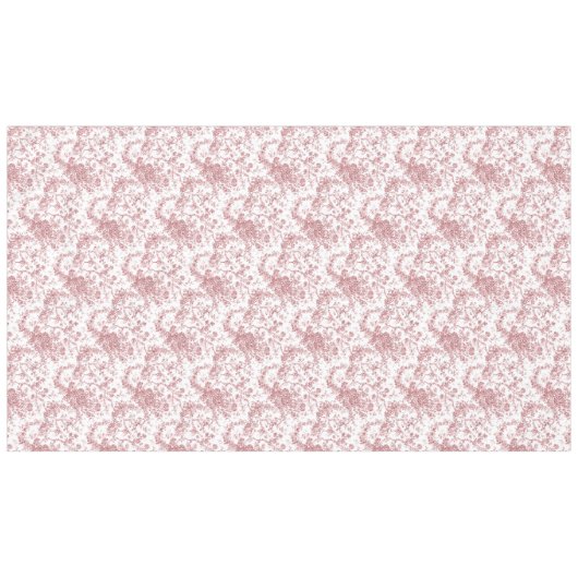 エレガントヴィンテージフランスの刻みフローラトイルピンク テーブルクロス (正面(横))