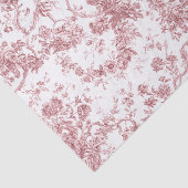 エレガントヴィンテージフランスの刻みフローラトイルピンク 薄葉紙 (詳細)