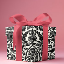 エレガントヴィンテージフランスの彫刻フローラトイルブラック